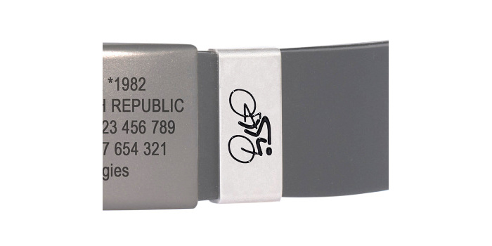 Schwarzes Abzeichen für 12 mm ArmBand Farbe
