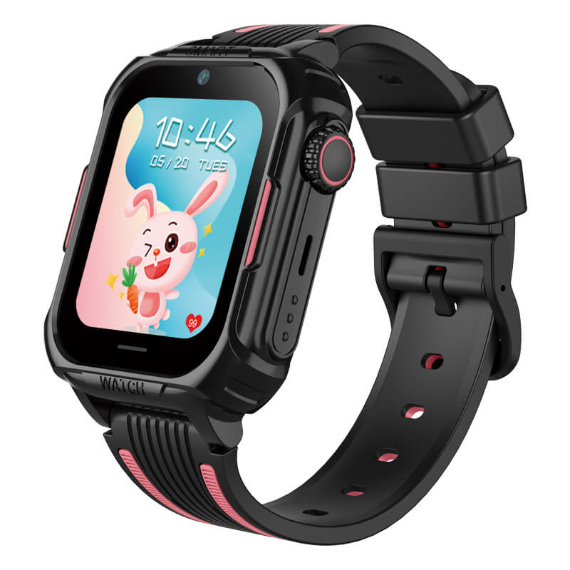 Orologio per bambini con GPS BodyGuard 5D - nero e rosa