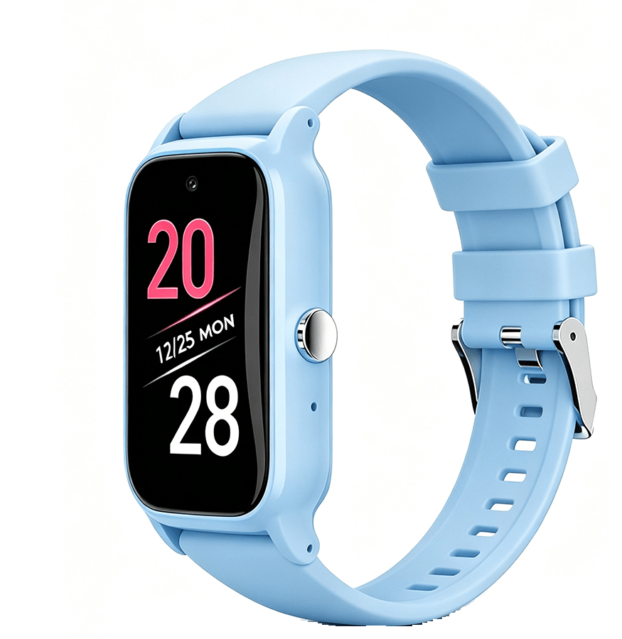 Dětské hodinky s GPS BodyID Slim X světle modré