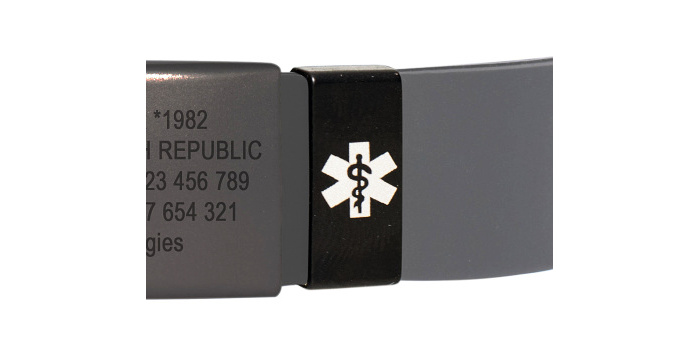 Schwarzes Abzeichen für 12 mm ArmBand Farbe